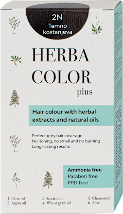 Boja za kosu - 2N tamni kesten HERBA COLOR plus
