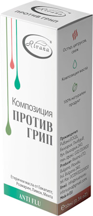 Композиция от етерични масла против грип Rivana