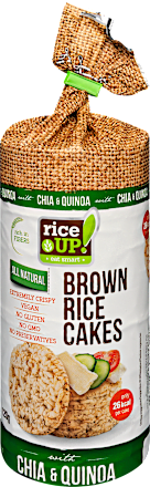Puffasztott barnarizs szelet, chiamaggal és quinoával Rice Up!