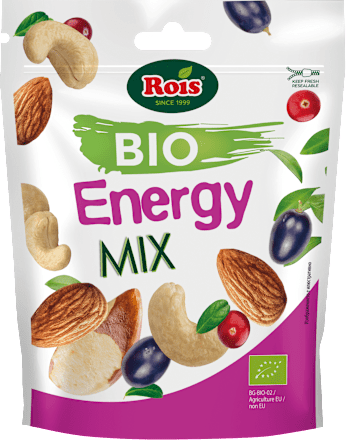 Био микс от сурови ядки и сушени плодове Energy Rois