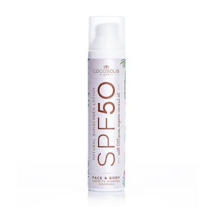 Loțiune de protecție solară Natural SPF50 Cocosolis organic