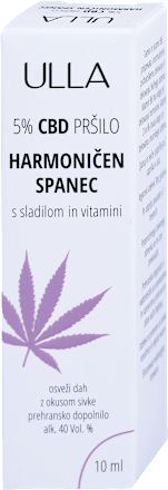5 % CBD pršilo za harmoničen spanec  ULLA