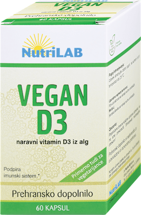Prehransko dopolnilo vitamin D3, vegansko NutriLAB