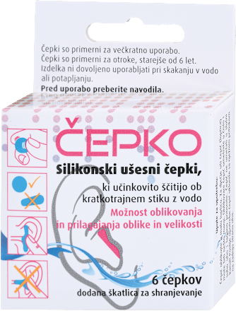 Silikonski ušesni čepki Čepko