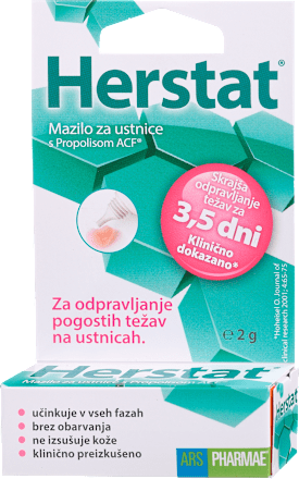 Herstat mazilo za ustnice s Propolisom ACF ARS PHARMAE