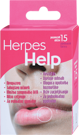 Help flasteri za pokrivanje i liječenje herpesa na usnama Herpes Help