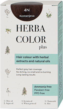 Boja za kosu - 4N kesten  HERBA COLOR plus