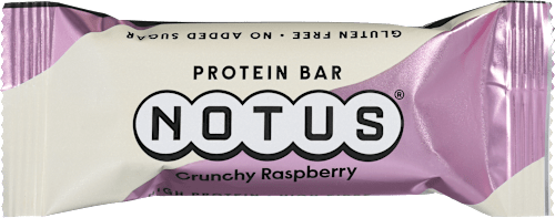 Beljakovinska ploščica Crunchy Raspberry NOTUS
