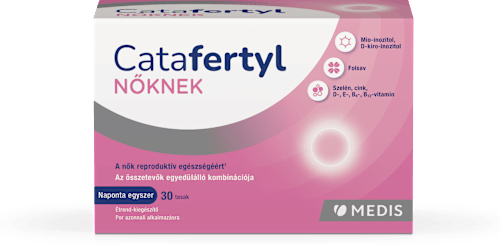 Catafertyl for HER étrend-kiegészítő nőknek, hormonális egyensúly és a termékenység átfogó támogatására Catafertyl