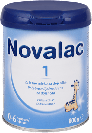 Početna mliječna hrana za dojenčad 1, 0 - 6 mjeseci Novalac