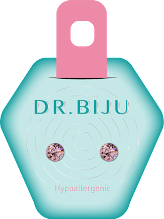 Xiri hipoalergene naušnice light rose DR. BIJU