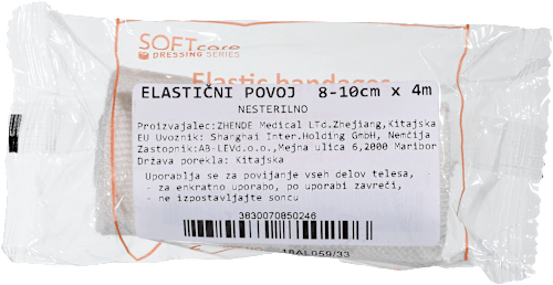 Elastični povoj 8-10 cm x 4 m SOFTCARE