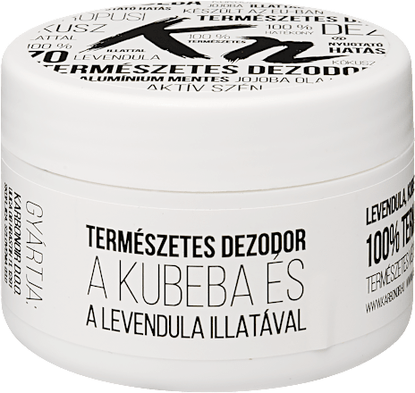 Természetes krémdezodor aktív szénnel  Karbonoir
