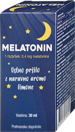 Melatonin ustno pršilo z naravno aromo limone NutriLAB