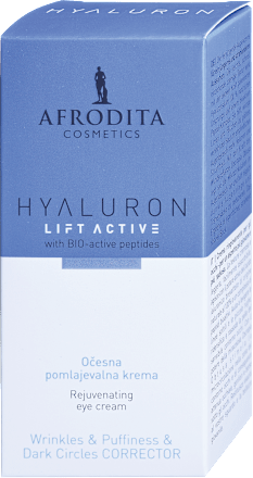 Očesna pomlajevalna krema Hyaluron Lift Active AFRODITA