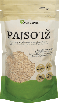 LCHF riž PajsoRIŽ Pajs brez obresti