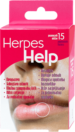 Help flasteri za pokrivanje i liječenje herpesa na usnama Herpes Help