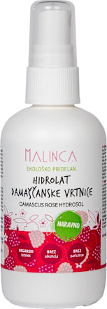 Hidrolat damaščanske vrtnice iz ekološke pridelave Malinca