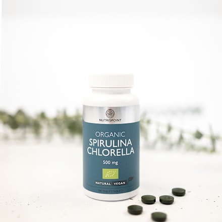 Tablete Organic Spirulina Chlorella NUTRISPOINT