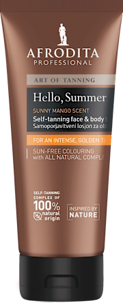 Samoporjavitveni losjon za obraz in telo HELLO, SUMMER AFRODITA