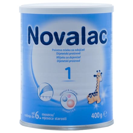 Početno mleko za odojčad 1, od rođenja do 6. meseca Novalac