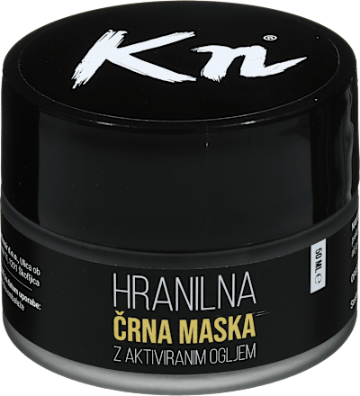 Hranilna črna maska z aktivnim ogljem Karbonoir