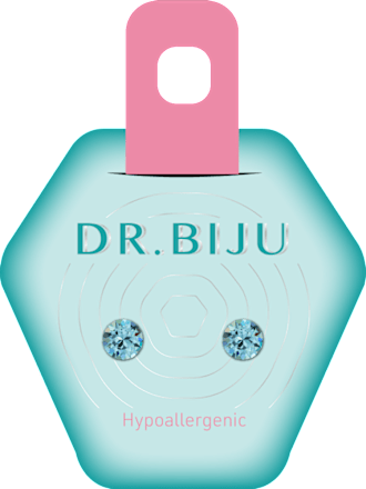 Xiri hipoalergene naušnice aquamarine DR. BIJU