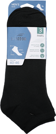 Moške kratke nogavice, 40-46, črne SOGNO D'ORO