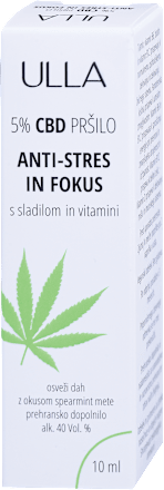 5 % CBD pršilo anti-stres in fokus  ULLA