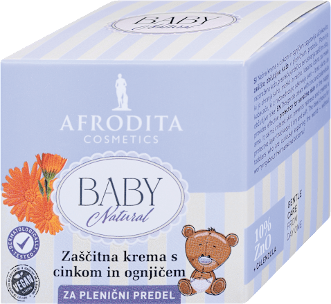 Zaščitna krema s cinkom in ognjičem za plenični predel AFRODITA