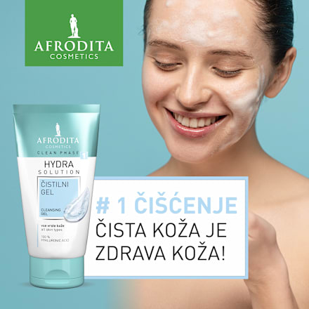 CLEAN PHASE 1, HYDRA SOLUTION gel za čišćenje lica AFRODITA