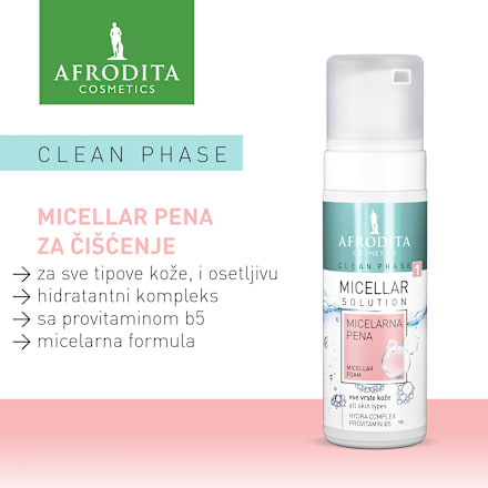 CLEAN PHASE 1 micelarna pena AFRODITA