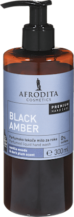 Parfumsko tekoče milo za roke Black Amber AFRODITA