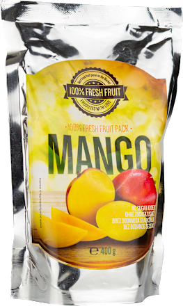 Sveža sadna kaša, 100 % delež manga 100% FRESH FRUIT