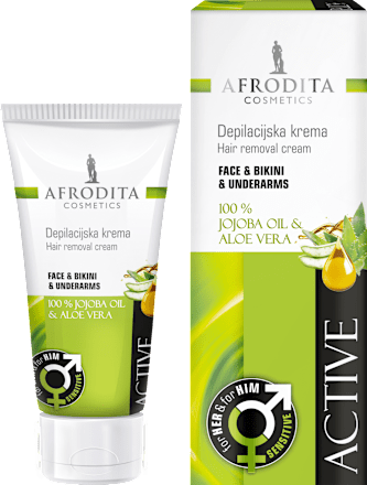 Depilacijska krema za obraz, bikini in pazduhe ACTIVE AFRODITA