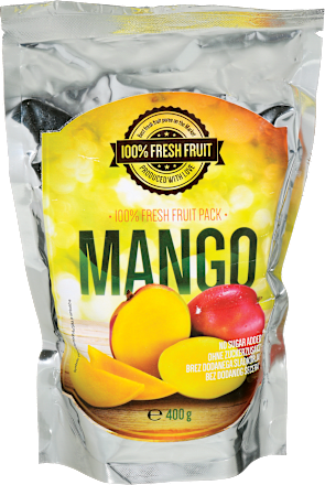 Sveža sadna kaša, 100 % delež manga 100% FRESH FRUIT
