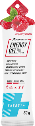 Energijski gel z okusom maline proteini.si