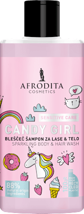Bleščeč šampon za lase in telo Candy Girl AFRODITA