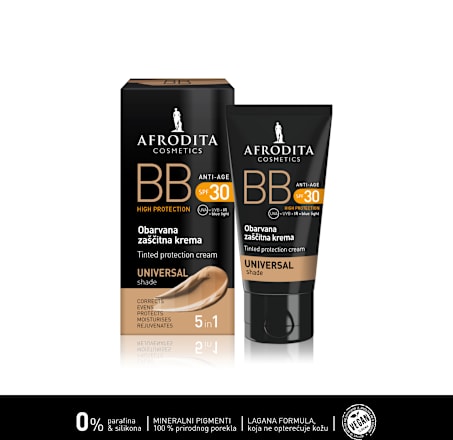 BB 5u1 anti-age tonirana krema za lice SPF 30 – Universal Shade AFRODITA