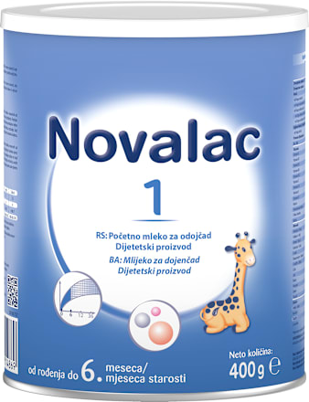 Mliječna formula za bebe 1 od rođenja do 6 mj. Novalac