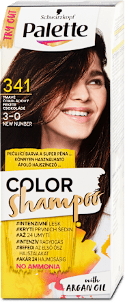 Tartós hajszínező, fekete csokoládé 3-0 (341) Palette COLOR Shampoo