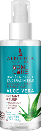 Osvežilni sprej za obraz in telo Sun Care ALOE VERA AFRODITA
