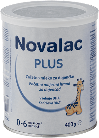 Začetno mleko za dojenčke PRE Plus, 0-6 m Novalac