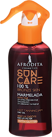 SUN CARE marmelada - suvo ulje u spreju, sa šljokicama AFRODITA