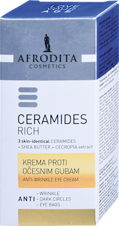 Krema proti očesnim gubam Ceramides Rich AFRODITA