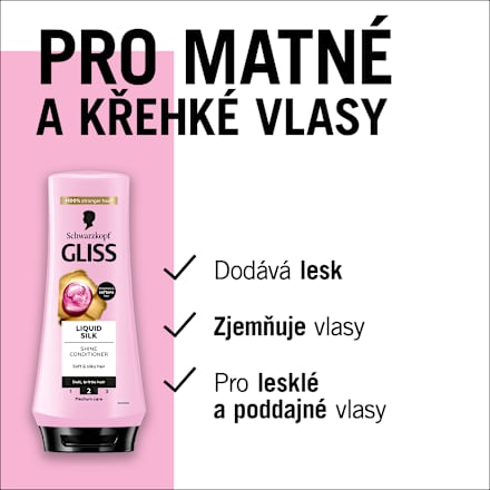 kondicionér na vlasy Liquid Silk Schwarzkopf GLISS