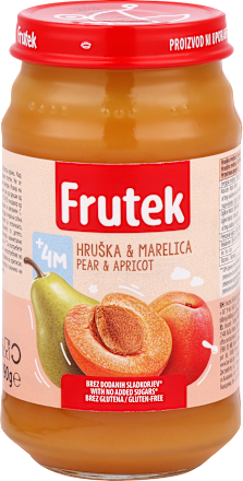 Voćna kašica od marelice i kruške, 4+mj. Frutek
