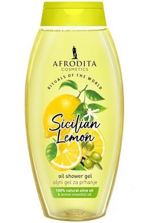 Oljni gel za tuširanje Sicilian Lemon AFRODITA