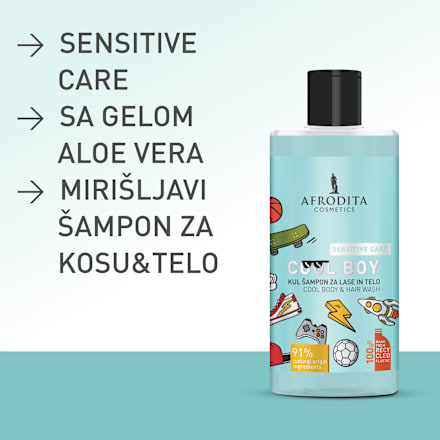 COOL BOY dečiji šampon za kosu i telo  AFRODITA