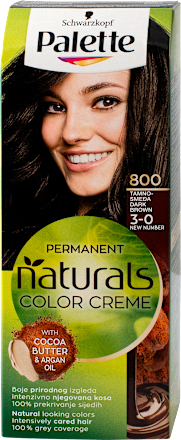 Naturals Color Creme boja za kosu – 800 tamnosmeđa Palette naturals COLOR CREME